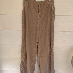 Gap, high-rise, velvet, wide, leg pants